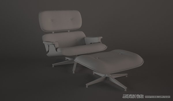 3dsMax制作埃姆斯時尚休閑椅的椅腿