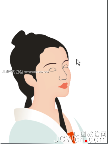 CorelDRAW鼠繪教程:繪制著名詞人李清照