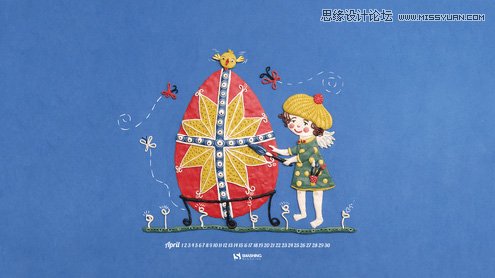 精選2014年4月優秀的日歷桌面壁紙
