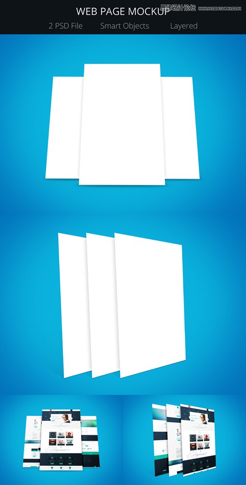 Freebie - Web Mockups 25款格調(diào)極高的作品展示模板免費下載