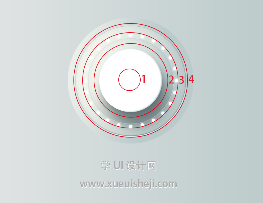 Photoshop巧用圖層樣式制作旋轉按鈕教程