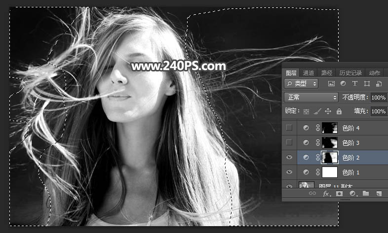 Photoshop多種方法摳出人像亂糟糟的頭發絲