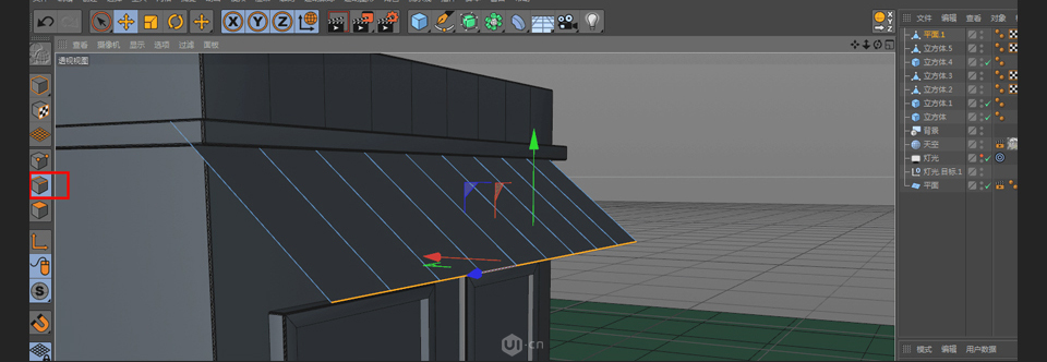 C4D制作卡通主題立體小商店場景