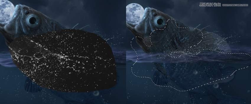 創(chuàng)意合成:用PS合成吞月的魚怪作品